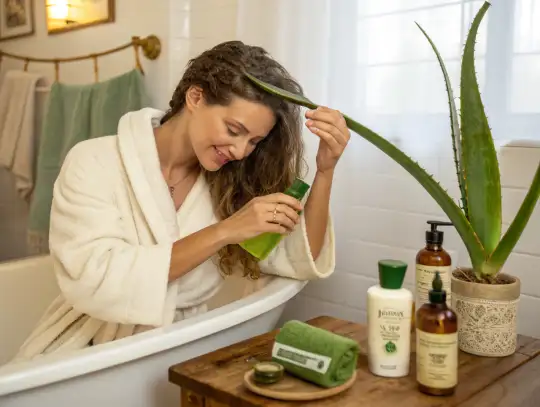 Aloes na włosy – jak stosować żel aloesowy, żeby nawilżyć pasma