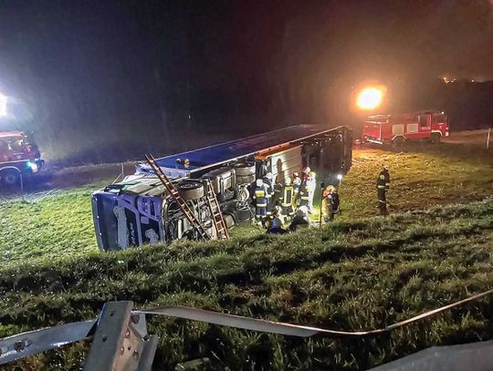 Auta przewracały się na autostradzie