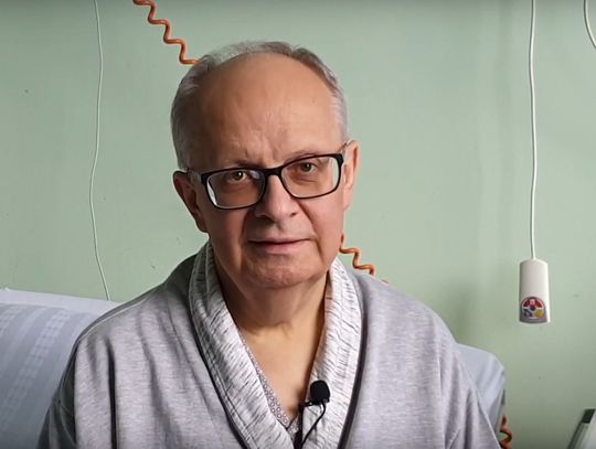 Biskup Andrzej Czaja dziękuje za wsparcie. W szpitalu nagrał specjalne wideo
