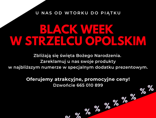 Black week również w Strzelcu Opolskim!