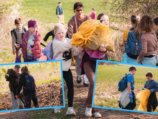Uczniowie z Leśnicy sprzątali okolicę. Śmieci nie brakowało
