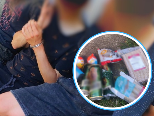 Ukradli ze sklepu produkty na grilla. Później ukryli się w szopie i polu