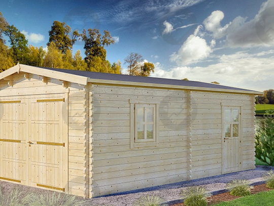 Drewniane garaże firmy Eko Architektura