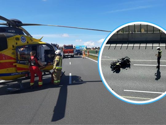 Dwa wypadki na autostradzie A4 na Górze św. Anny. Są ranni