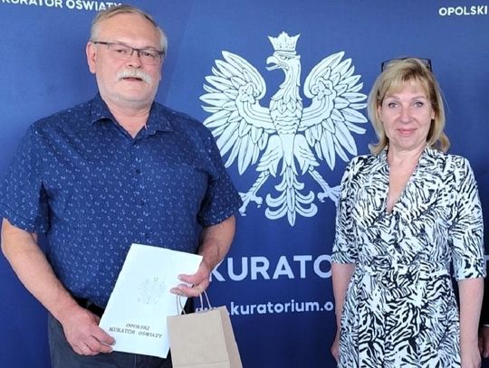 Dyrektor ZSP w Zawadzkiem został doceniony za swoją pracę