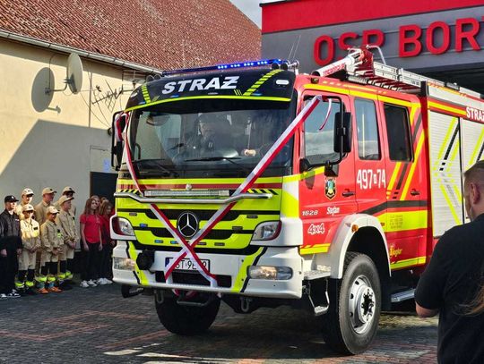 Strażacy z Boryczy oficjalnie powitali nowy wóz. Otrzymał szczególne imię