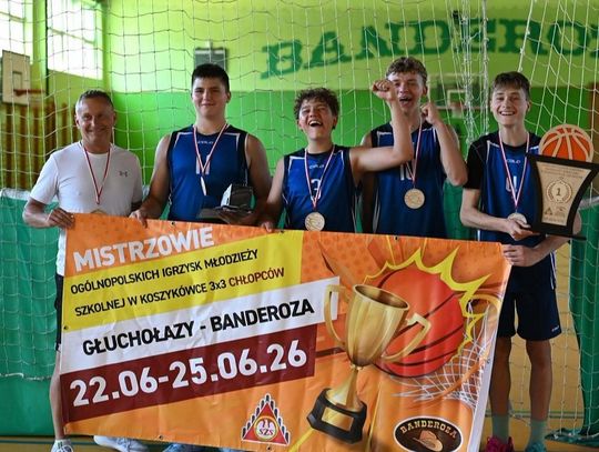 Uczniowie strzeleckiej "czwórki" Mistrzami Polski w koszykówce 3x3!