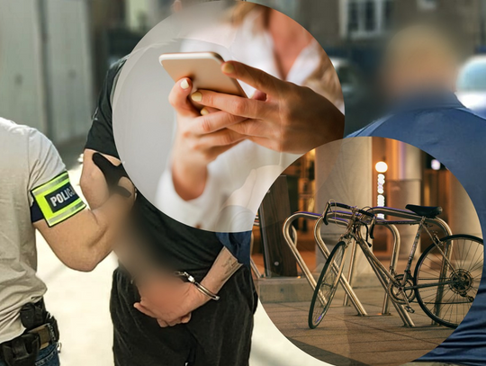 Ukradł rower i telefon. Zuchwały złodziej szybko trafił w ręce policji