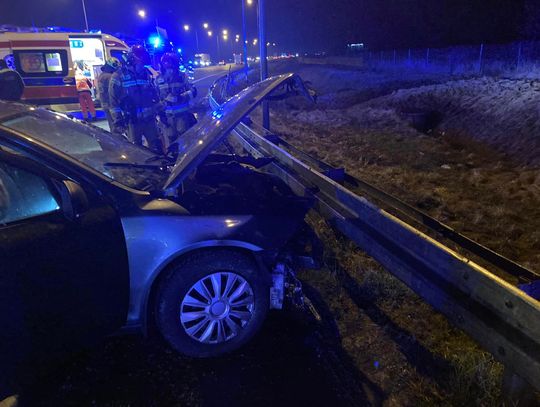 Groźny wypadek na autostradzie A4. Jedna osoba została poszkodowana