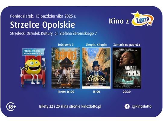 Kino z LOTTO rusza w Polskę! Premierowe seanse i akcja społeczna w Strzelcach Opolskich