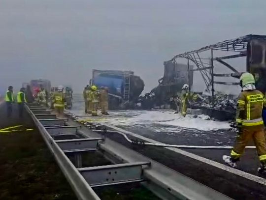 Kolejny śmiertelny wypadek na autostradzie A4. Zderzyły się ciężarówki