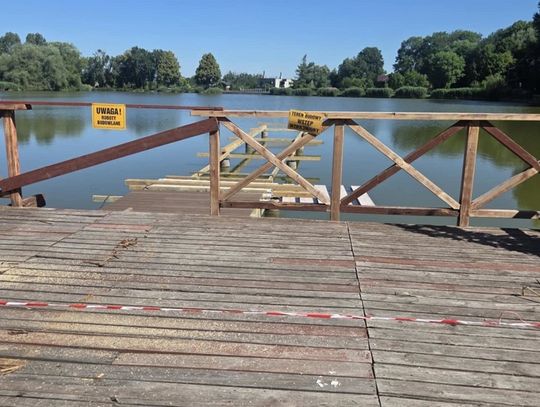 Molo na strzeleckiej Rybaczówce zamknięte. Trwa remont