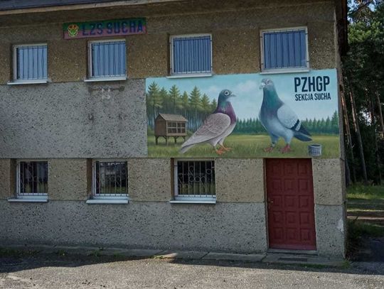 Na budynku w Suchej pojawił się piękny mural. Nawiązuje do organizacji