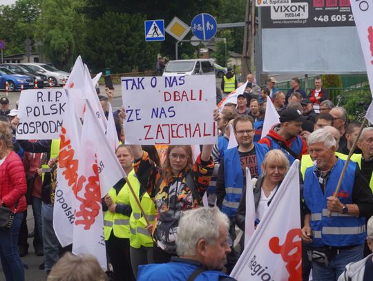 Nie dla likwidacji WRA. Pół tysiąca ludzi protestowało w Zawadzkiem