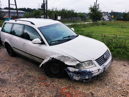 Niezdrowice. Pijany kierowca uderzył w inny pojazd i uciekł z miejsca zdarzenia