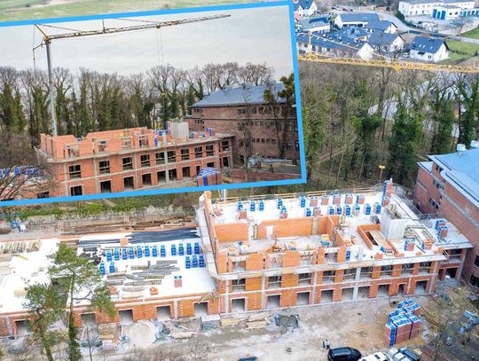 Nowa inwestycja przy strzeleckim szpitalu rośnie. ZOL coraz bliżej ukończenia