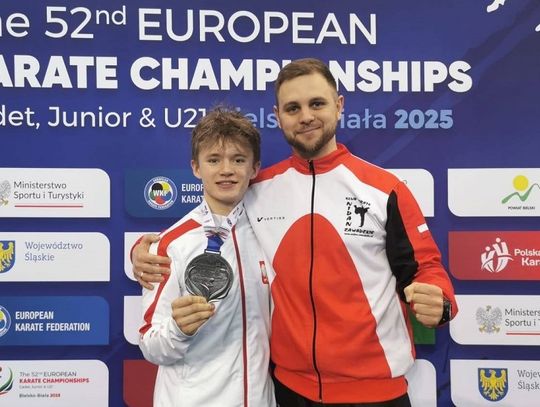 Patryk Wittek z Zawadzkiego ze srebrnym medalem Mistrzostw Europy w karate!