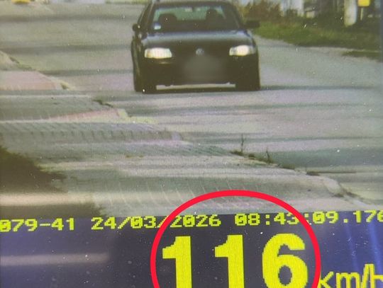 Pirat drogowy zatrzymany w Strzelcach Opolskich. Pędził w mieście 116 km/h