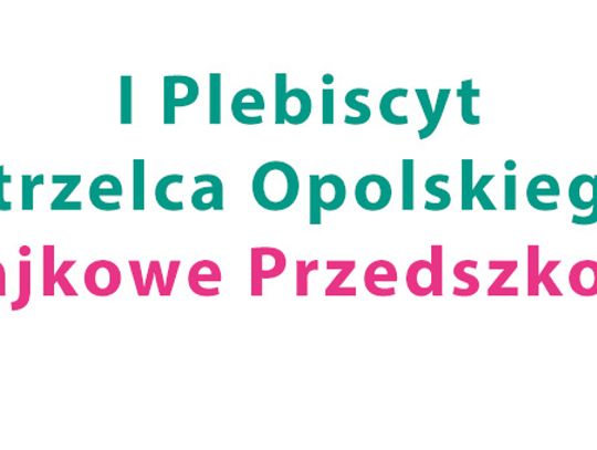 Plebiscyt „Bajkowe Przedszkole”