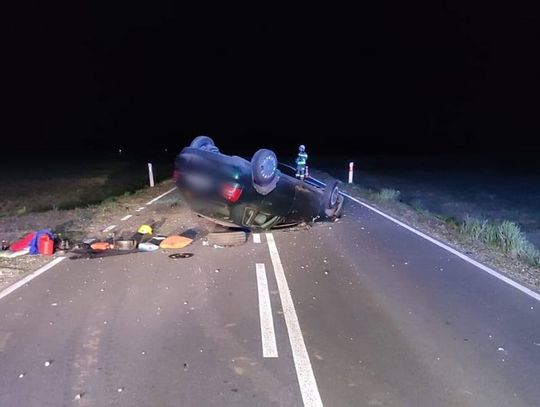 Dachowanie w Grodzisku. 22-latek nie miał prawa jazdy
