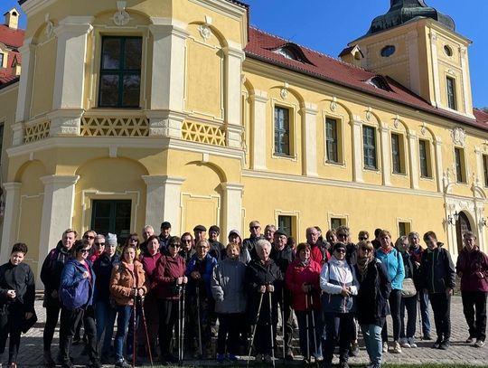 Rajd pieszy wokół Góry św. Anny. Uczestnicy odwiedzili po drodze ciekawe miejsca