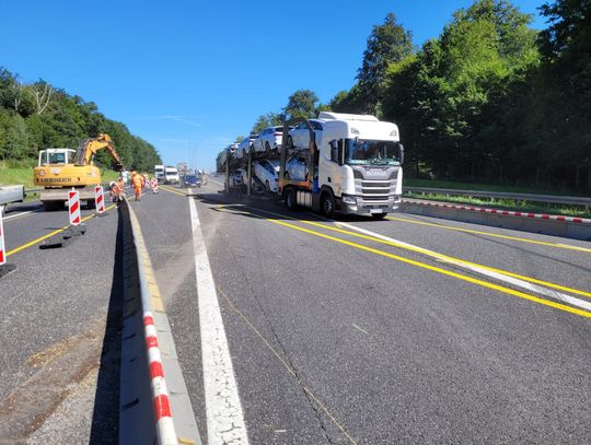 Remont autostrady A4. Drogowcy zamykają jezdnię w stronę Wrocławia