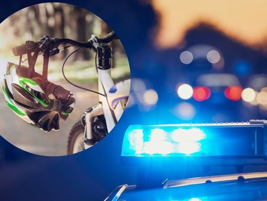 Pijany rowerzysta wymusił pierwszeństwo na radiowozie