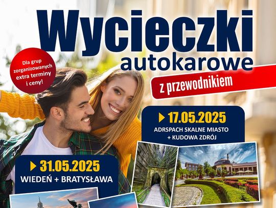 Rozdajemy podwójne zaproszenia o wartości aż 500 zł na wycieczki do Pragi/Wiednia/Bratysławy/Skalnego Miasta Adrspach