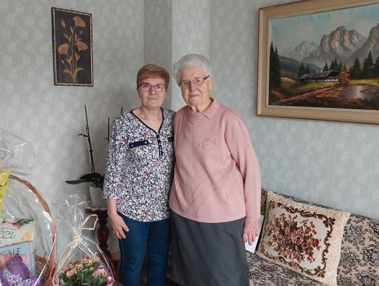 Serdeczności dla mieszkanki Jemielnicy. Pani Agnieszka skończyła 91 lat