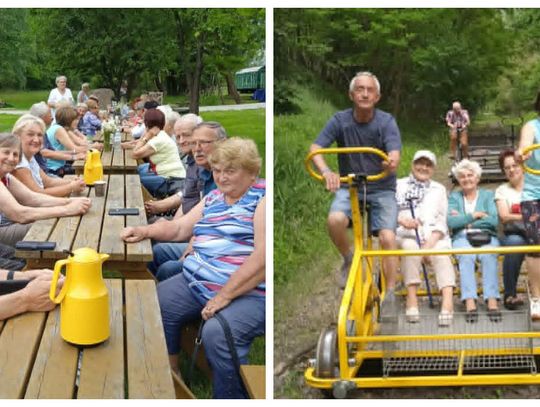 Z roweru na drezynę - aktywny spotkanie emerytów z Kolonowskiego