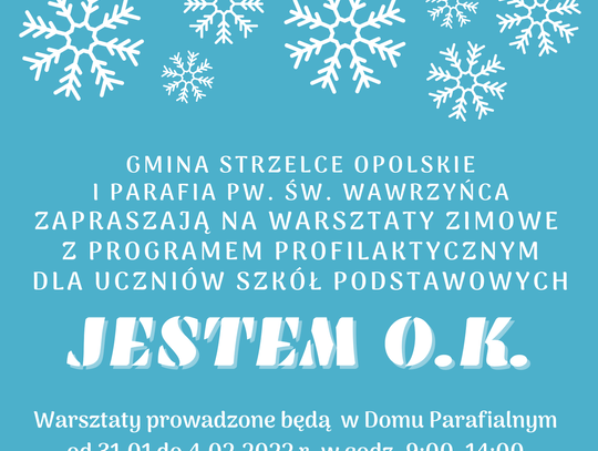 Strzelce Opolskie: gmina i parafia zapraszają najmłodszych na zimowe warsztaty 