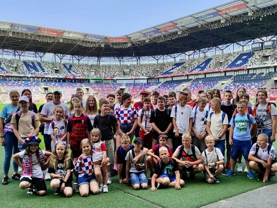 Uczniowie z Olszowej zwiedzili stadion Górnika Zabrze. To była super przygoda