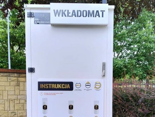 Wkładomat na cmentarzu komunalnym w Strzelcach Opolskich