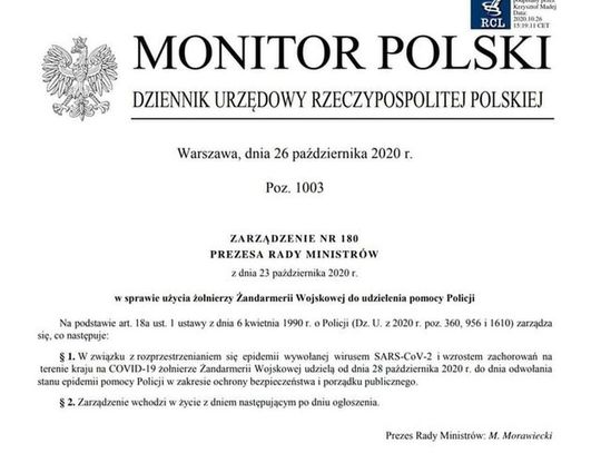 Wojsko wyjdzie na ulice 