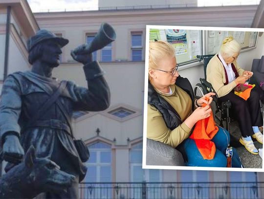Wydziergają szalik dla myśliwca w Strzelcach Opolskich