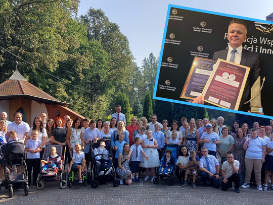 Zespół Szkół Specjalnych w Zawadzkiem w deszczu nagród