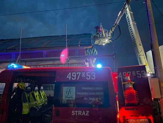 Burza nad powiatem strzeleckim. Interwencja strażaków w Balcarzowicach