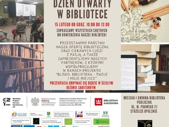 Zaprezentuj się w miejskiej bibliotece w Strzelcach Opolskich. Niebawem w placówce dzień otwarty