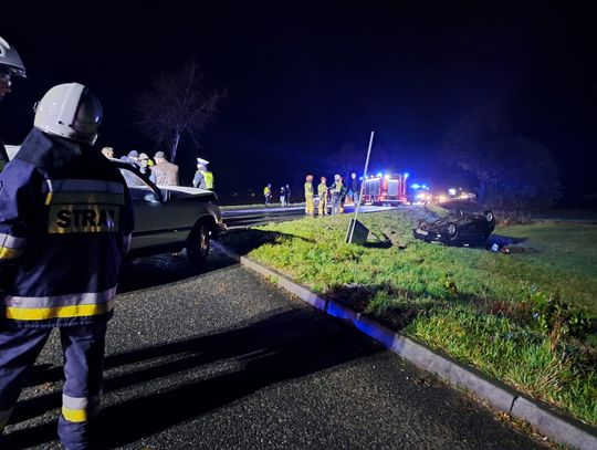 Zderzenie dwóch samochodów na trasie Jemielnica - Piotrówka