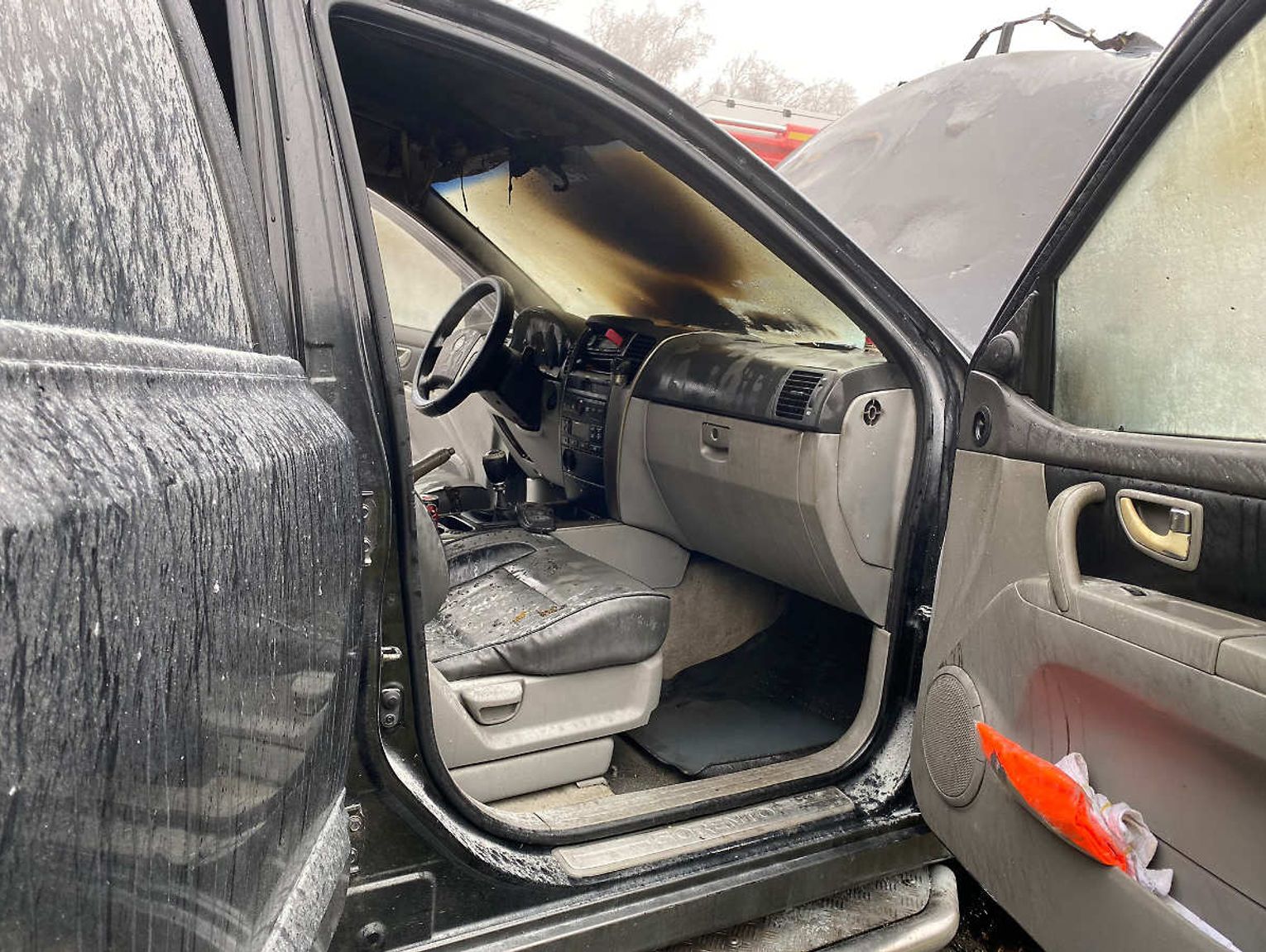 Pożar samochodu na autostradzie A4. Auto z zagranicy zapaliło się