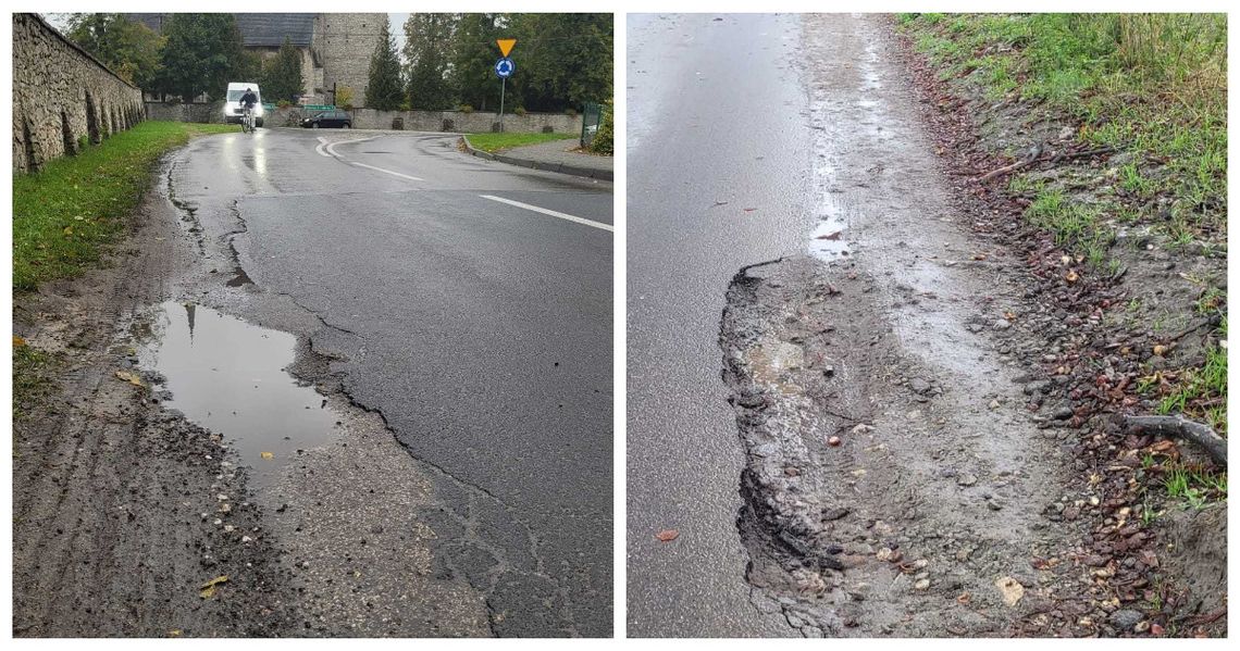 Drogi po budowie ronda wyglądają jak po wojnie. Kto je naprawi? Drogi po budowie ronda wyglądają jak po wojnie. Kto je naprawi?