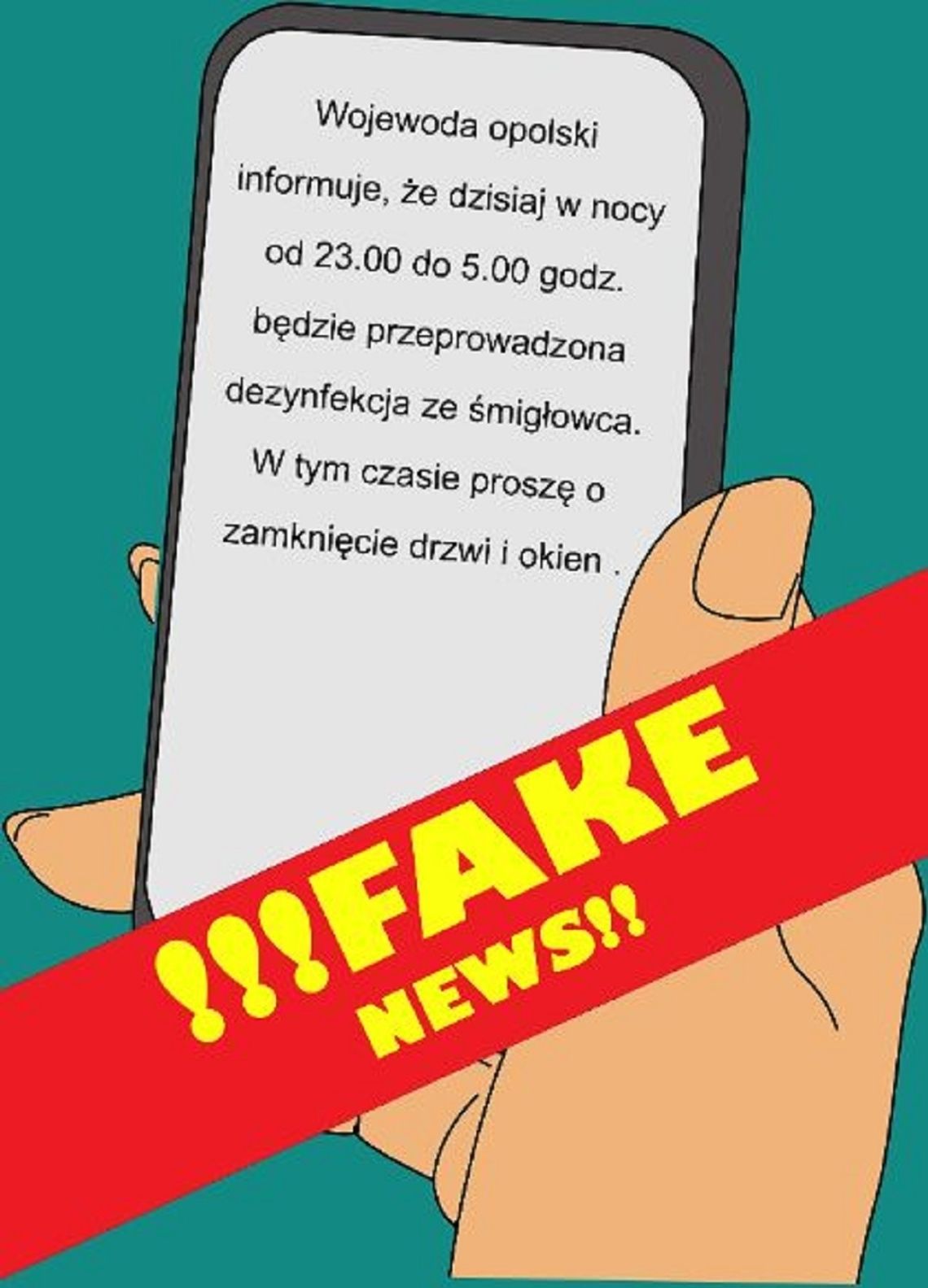 Dezynfekcja ze śmigłowca to fake news!