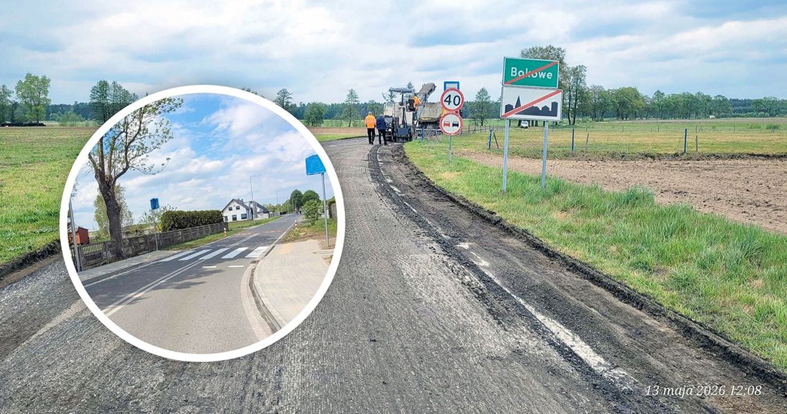 Droga Bokowe – Łaziska w gminie Jemielnica wreszcie z nowym asfaltem Droga Bokowe – Łaziska w gminie Jemielnica wreszcie z nowym asfaltem