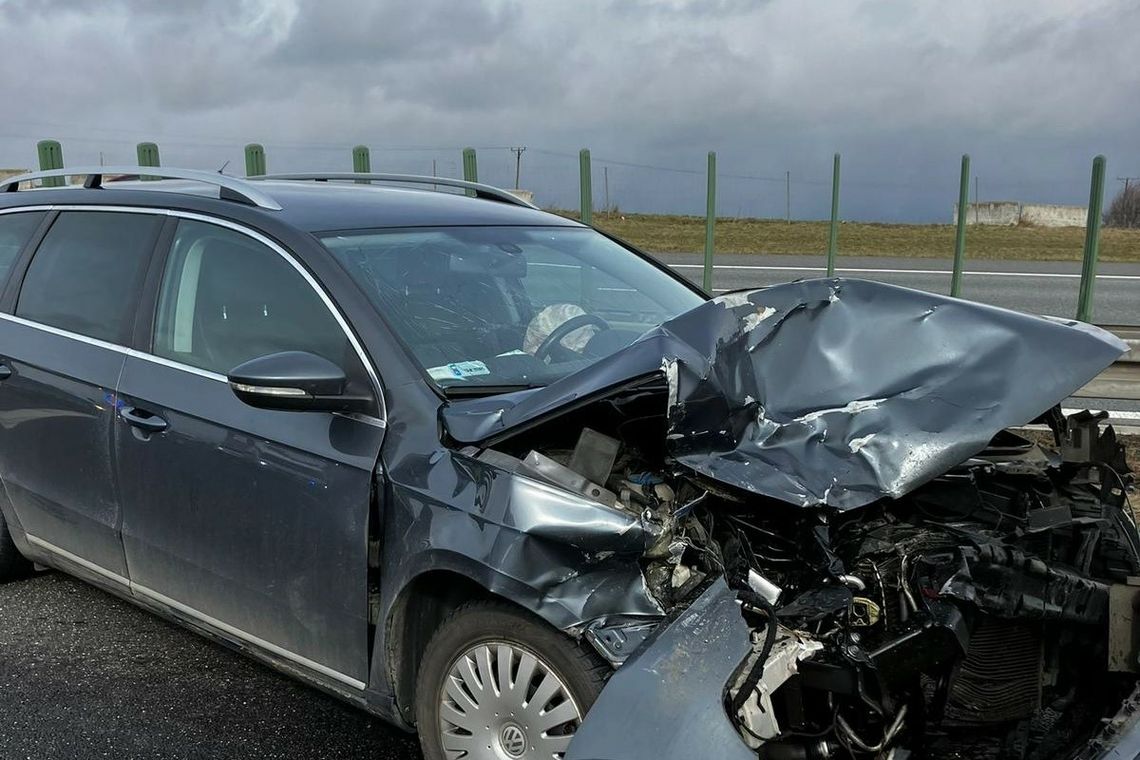 Dwa pojazdy zderzyły się na autostradzie A4 pod Strzelcami Opolskimi