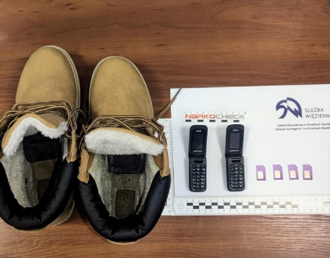 Dwa telefony schowane w bucie. Kolejne próby przemytu w strzeleckim więzieniu Dwa telefony schowane w bucie. Kolejne próby przemytu w strzeleckim więzieniu