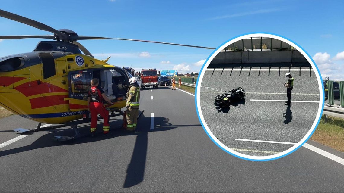 Dwa wypadki na autostradzie A4 na Górze św. Anny. Są ranni