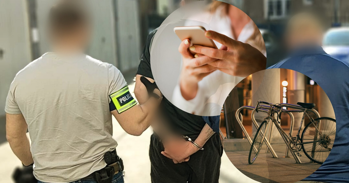 Ukradł rower i telefon. Zuchwały złodziej szybko trafił w ręce policji