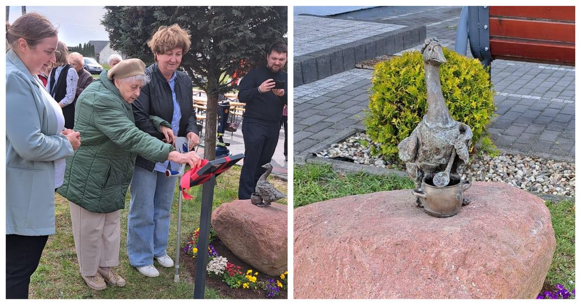 Nowa gąska w Gąsiorowicach. Jest dedykowana ważnej dla wsi organizacji