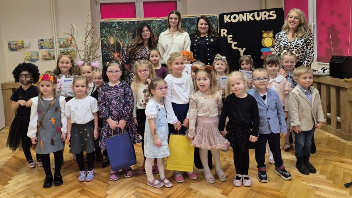 Gminny Konkurs Recytatorski w Krośnicy. Wydarzenie zgromadziło małych miłośników poezji