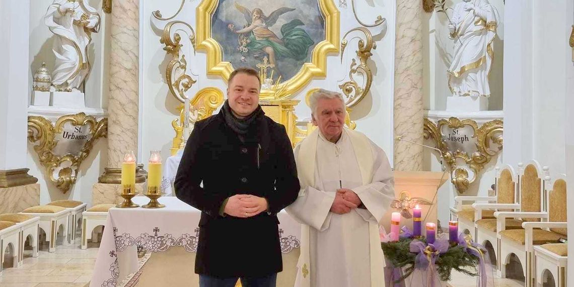 Ksiądz Krystian Krawiec, proboszcz parafii w Jaryszowie obchodził 70. urodziny